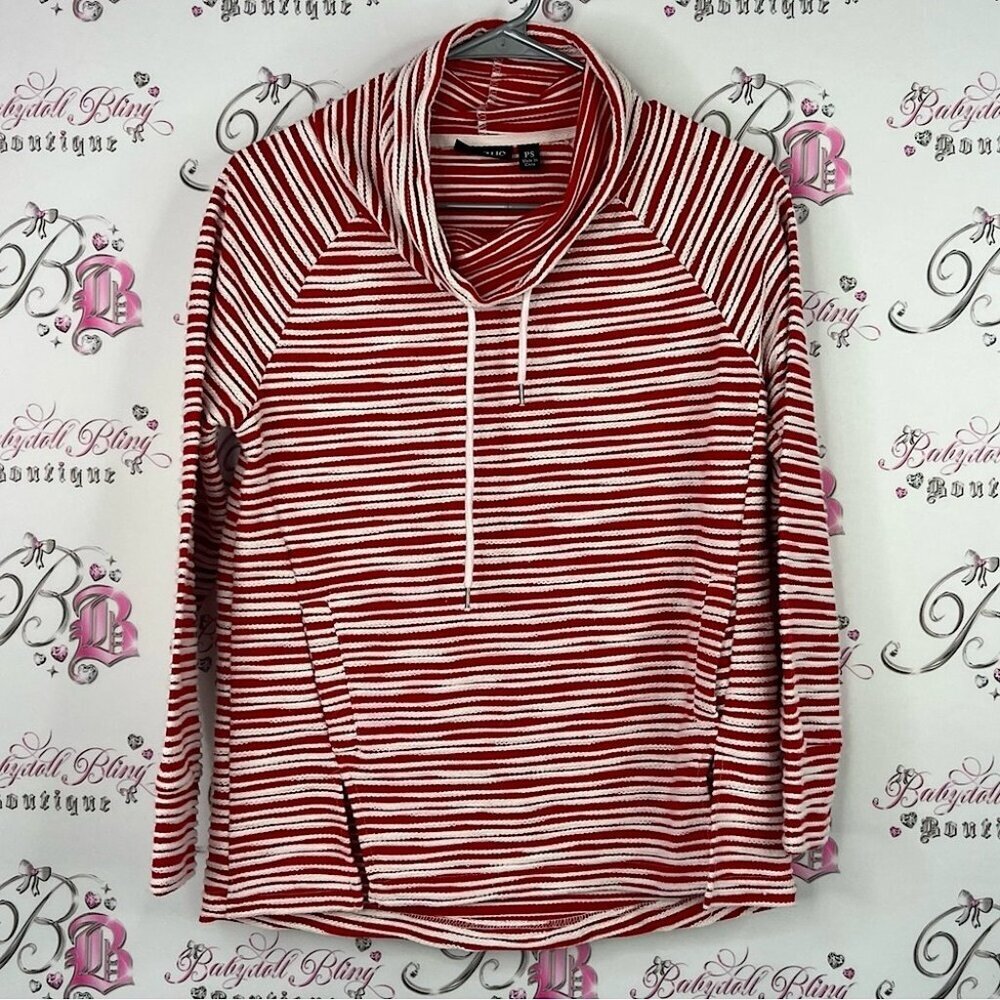 Onque Casuals pullover sweater stripes nautical Red and White Striped Top